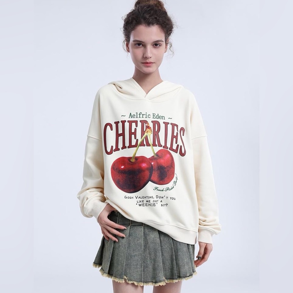 ⭐️Aelfric Eden Cherry Graphic Hoodie⭐️